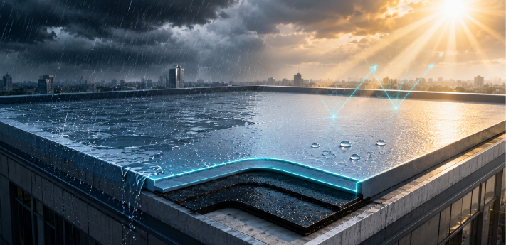 Roof waterproofing application